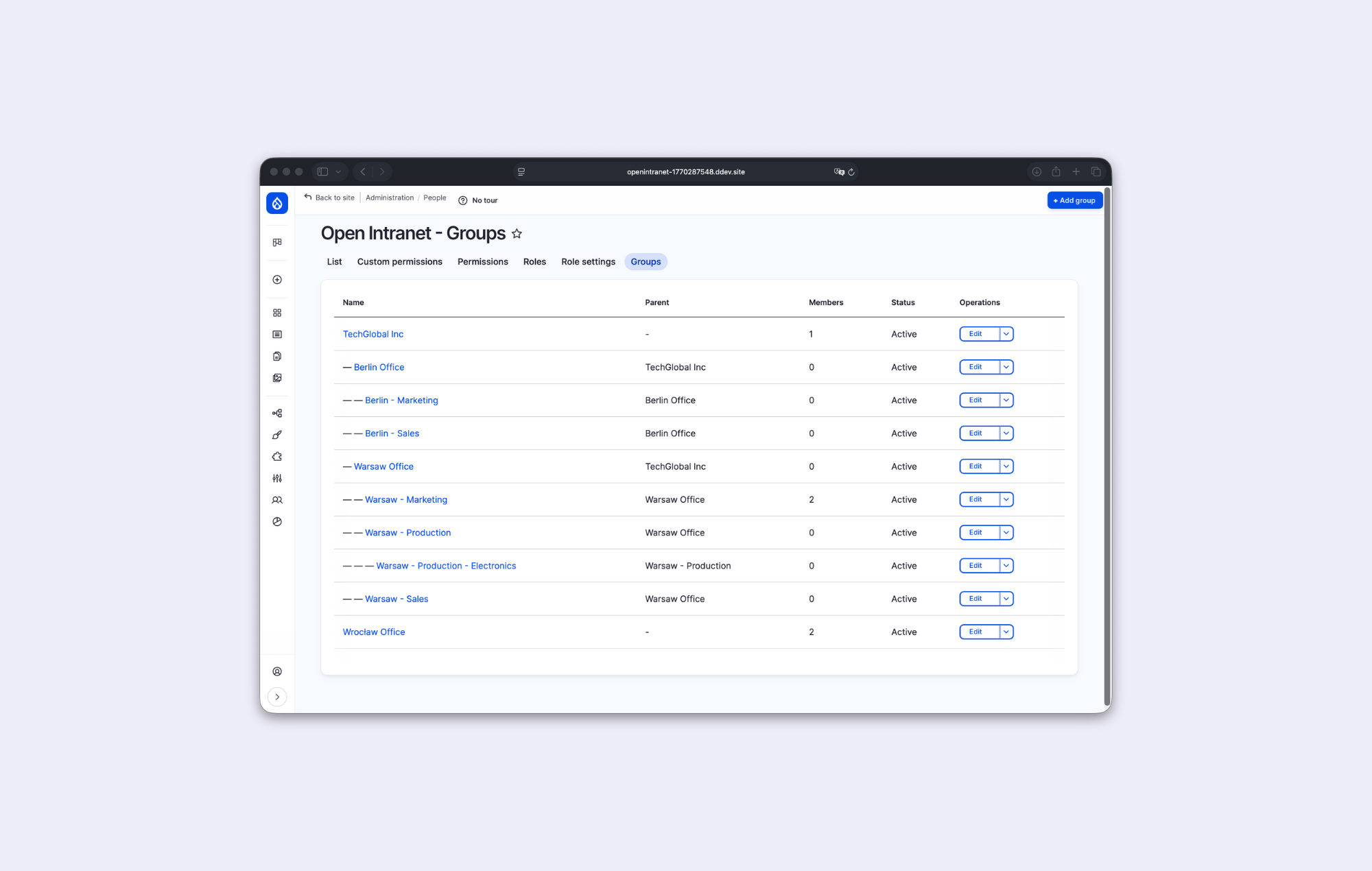 Groups and Access Control