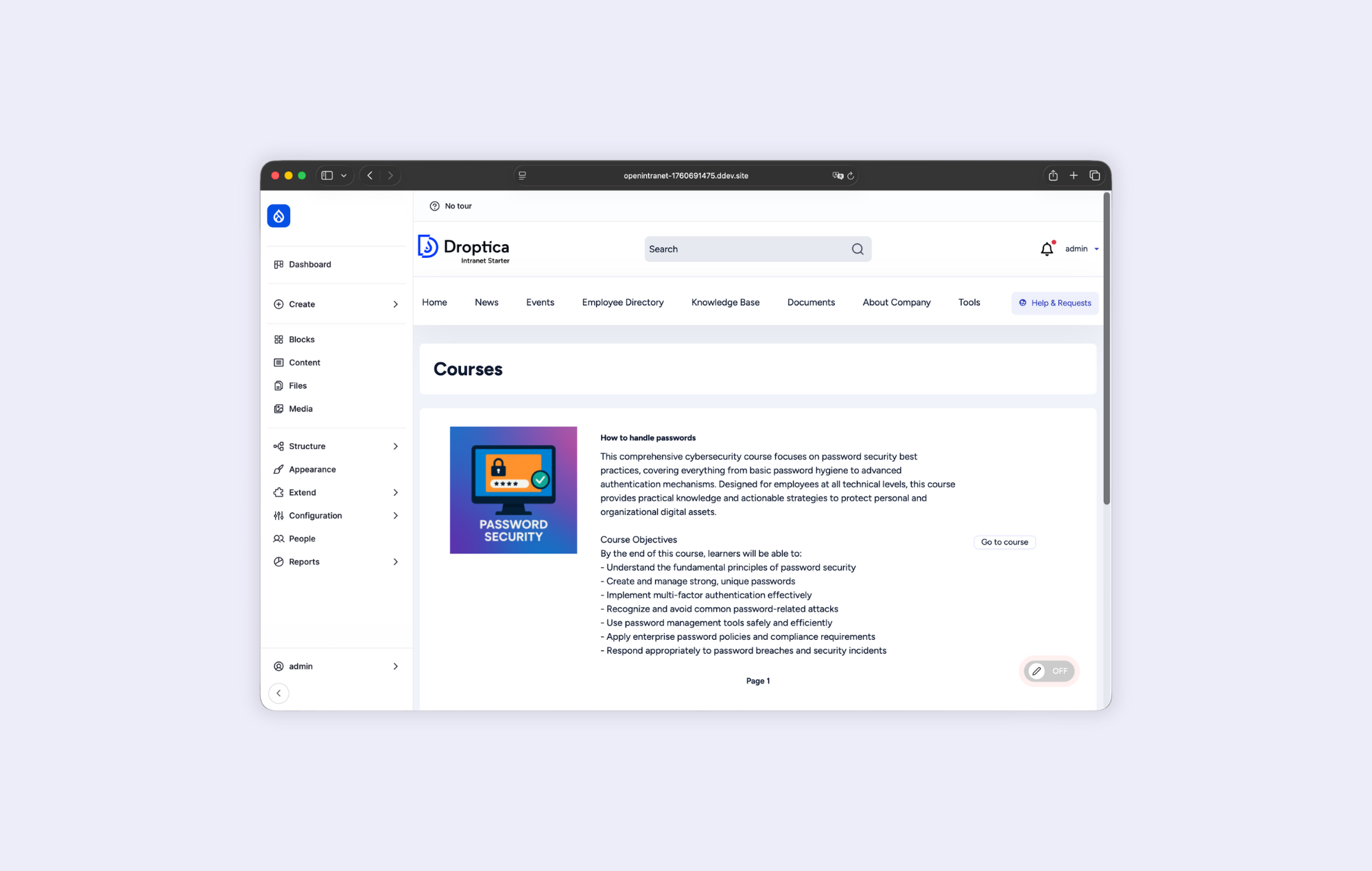 Learning Management System (LMS)